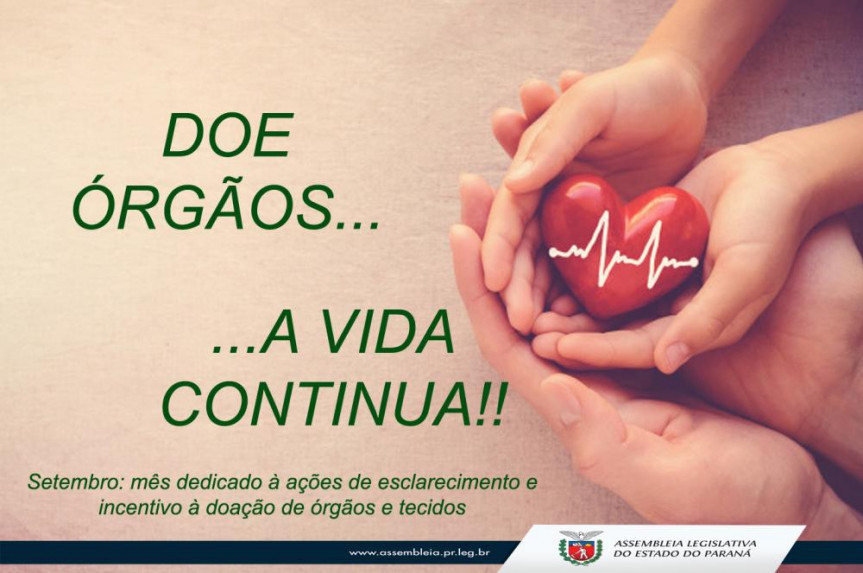 Setembro é o mês de conscientização da doação de órgãos
