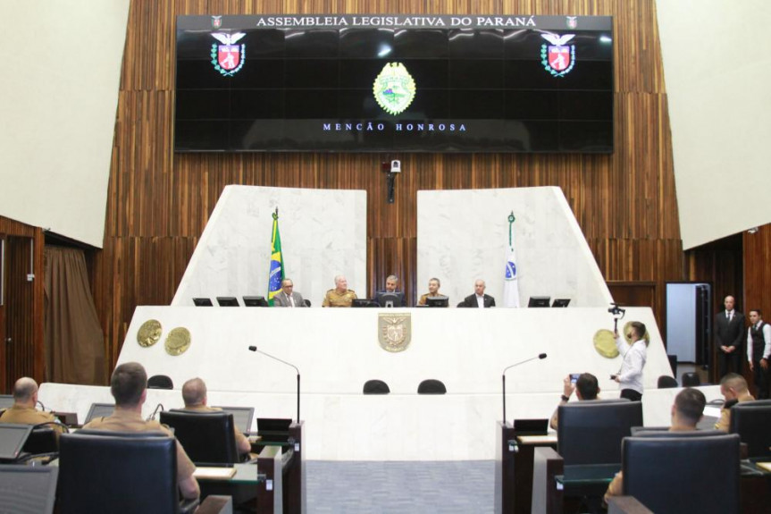A sessão especial realizada no Plenário ocorreu por iniciativa do deputado Ricardo Arruda (PSL).