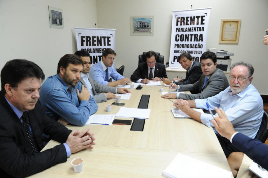 Reunião da Frente Parlamentar contra prorrogação dos contratos dos pedágios.