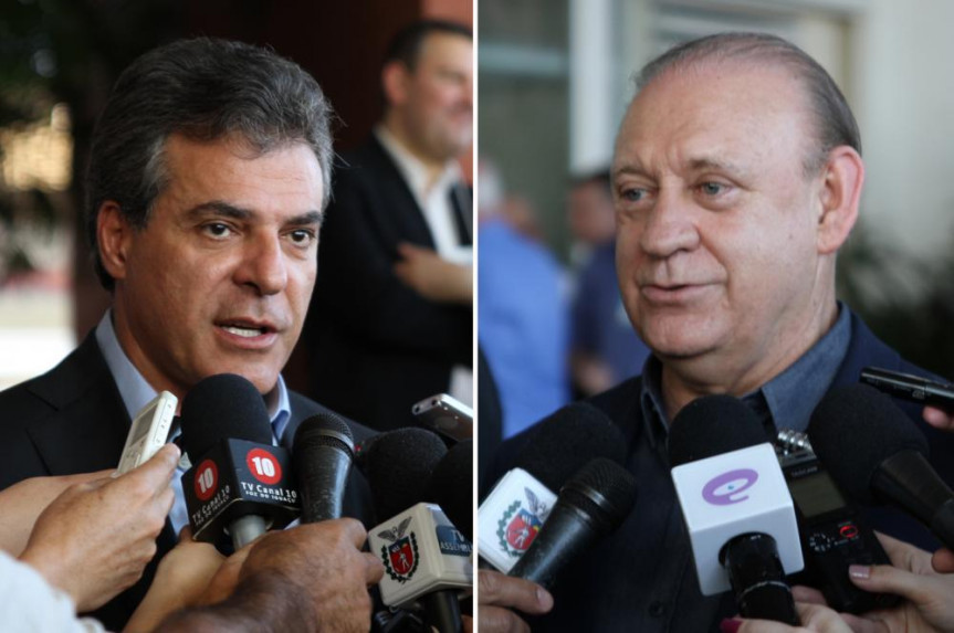 Governador Beto Richa (PSDB) e presidente da Alep, Ademar Traiano (PSDB), destacam o sucesso do evento para prefeitos e prefeitas eleitos.