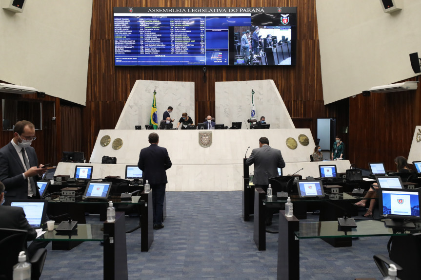 Sessão plenária desta terça-feira (9) da Assembleia Legislativa do Paraná.