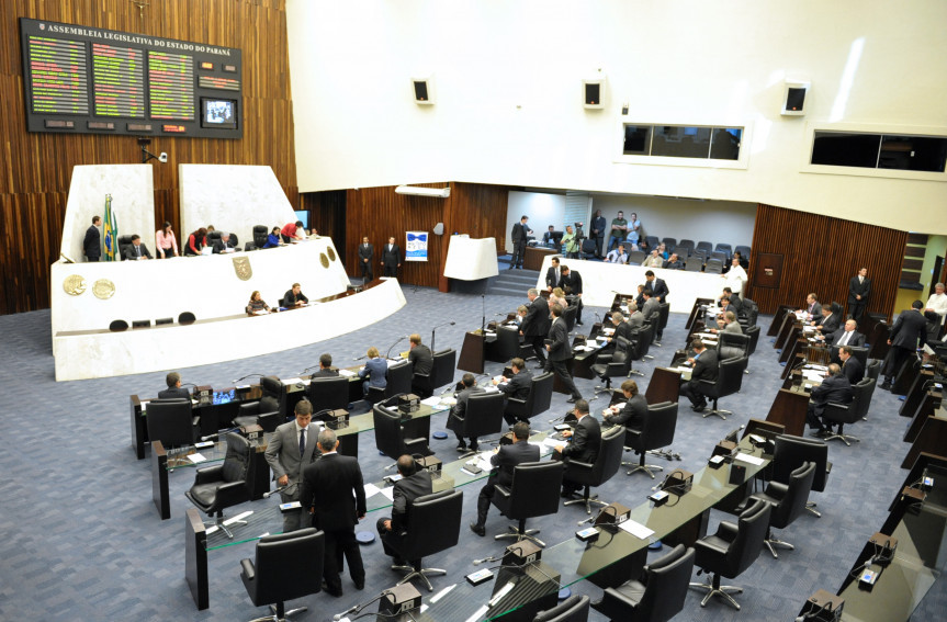 Plenário da Assembleia Legislativa do Paraná.