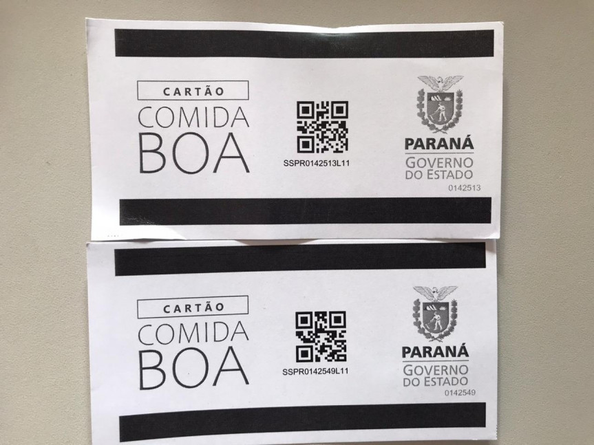 Cartão Comida Boa começa a ser distribuído às famílias paranaenses em situação de vulnerabilidade.
