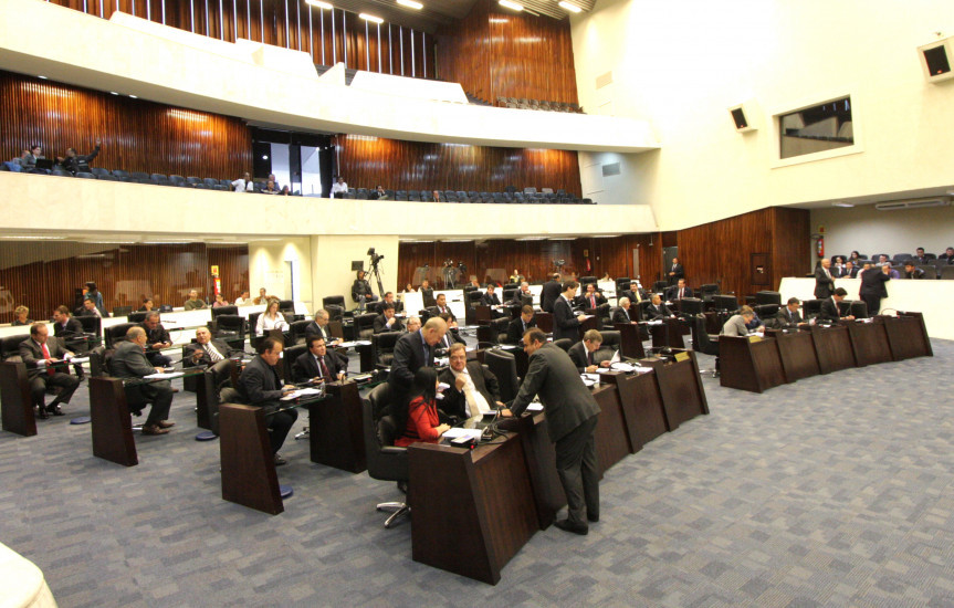Plenário da Assembleia Legislativa do Paraná.
