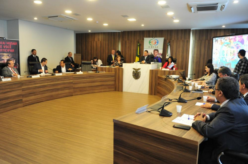 Reunião da Criai: autoridades e sociedade civil mobilizada para definir ações.