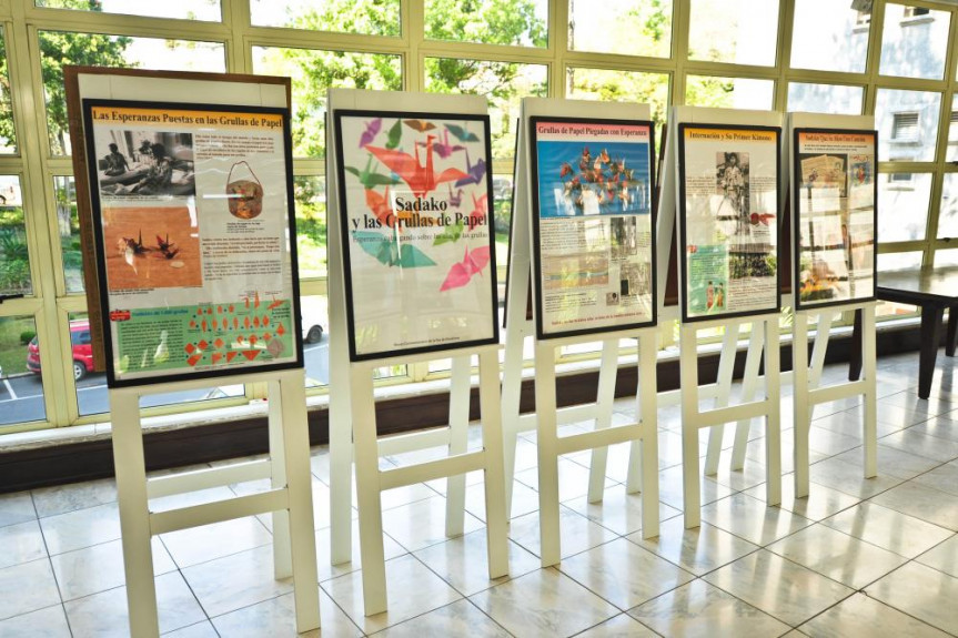 Exposição em Homenagem às vítimas de Hiroshima e Nagasaki.