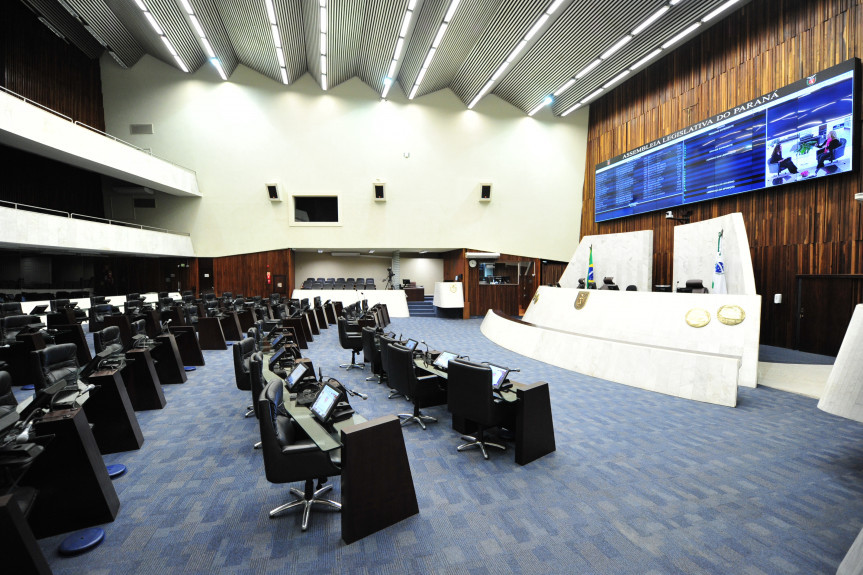 Plenário da Assembleia Legislativa do Paraná.