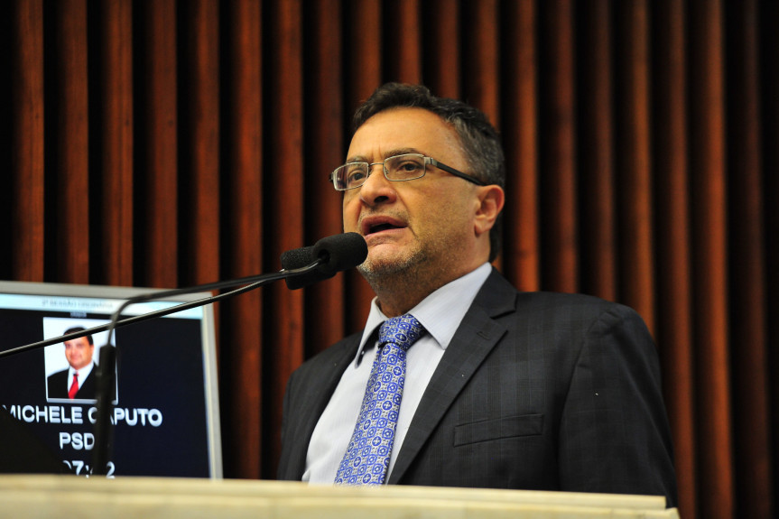 Deputado Michele Caputo (PSDB), coordenador da Frente Parlamentar do Coronavírus na Assembleia Legislativa do Paraná.