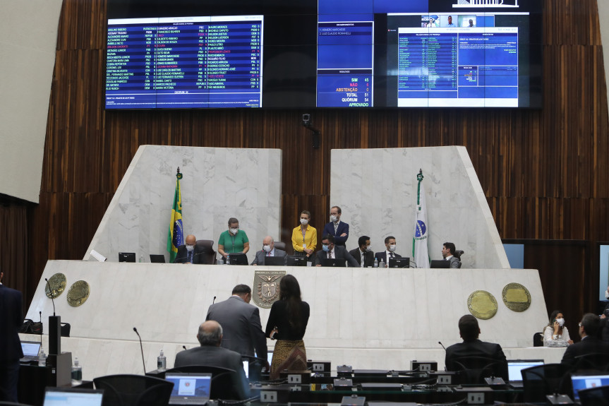 Deputados aprovam projeto que visa a flexibilização do uso de máscaras no Paraná.