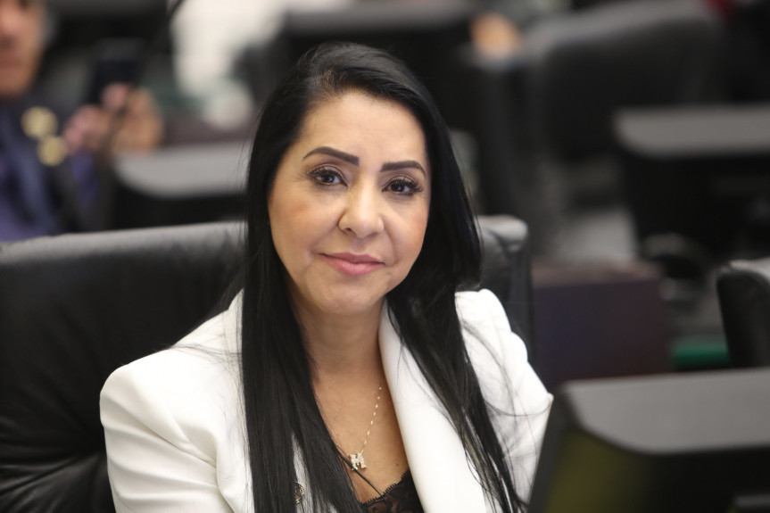 Deputada Cantora Mara Lima (PSC), presidente da Comissão de Defesa dos Direitos da Mulher da Assembleia Legislativa do Paraná.