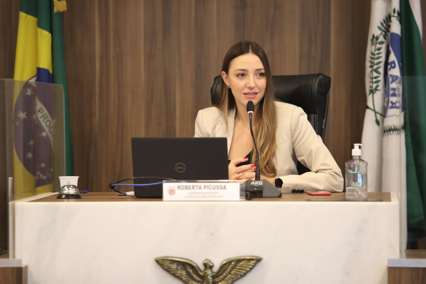 Roberta Picussa, coordenadora pedagógica da Escola do Legislativo da Assembleia Legislativa do Paraná.