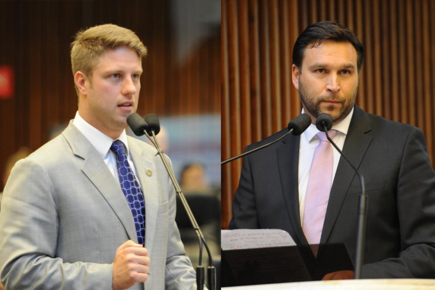 Deputados Requião Filho (PMDB) e Marcio Paulik (PDT)