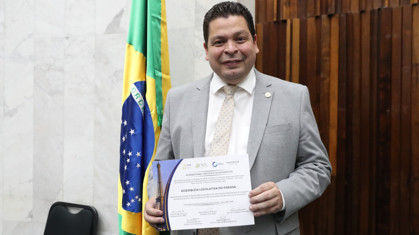 A Moção de Reconhecimento foi entregue do deputado Gugu Bueno (PSD) durante a III Missão CR Connection.