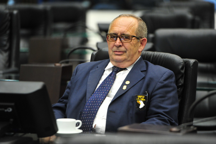 Deputado Delegado Recalcatti (PSD), presidente da Comissão de Cultura da Assembleia Legislativa do Paraná.