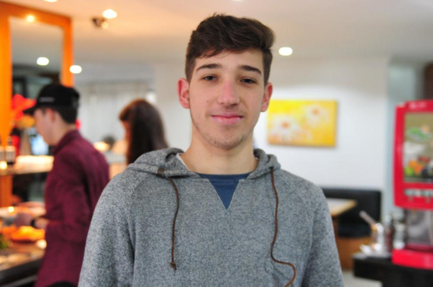 Estudante João Pedro Leal.