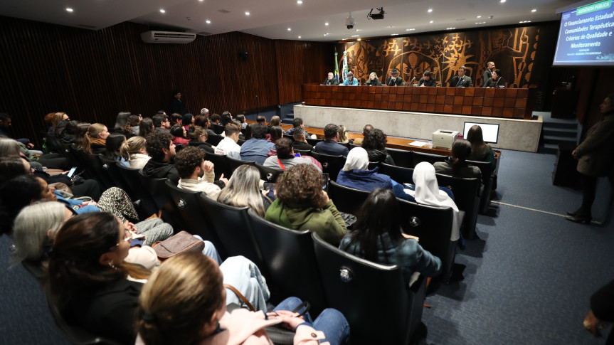 Audiência pública tratou sobre o financiamento estadual das comunidades terapêuticas.
