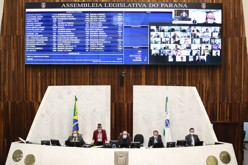 A sessão desta quarta-feira (06) da Assembleia Legislativa do Paraná foi comandada pelo deputado Luiz Claudio Romanelli (PSB) e secretariada pelo deputado Gilson de Souza (PSC).