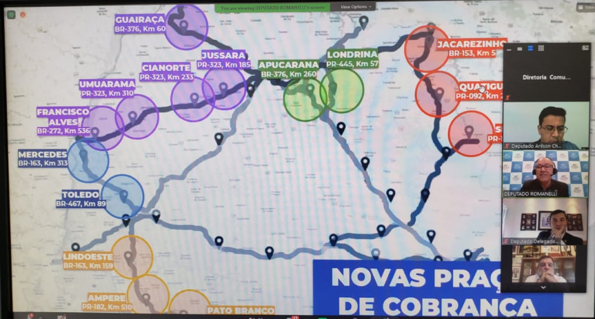 Grupo de trabalho que discute novas concessões de pedágio se reuniu com a sociedade civil de Umuarama nesta sexta-feira (12). Rodovia PR-323 é a principal ligação entre as regiões Norte e Noroeste.