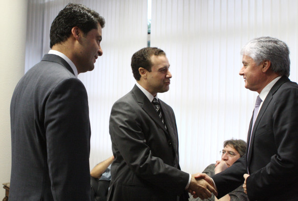 Rossoni recebe a visita do desembargador federal Néfi Cordeiro