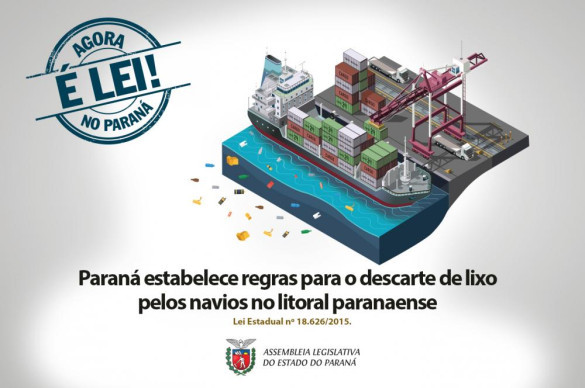 Lei define regras para o descarte de lixo por navios no litoral do Paraná