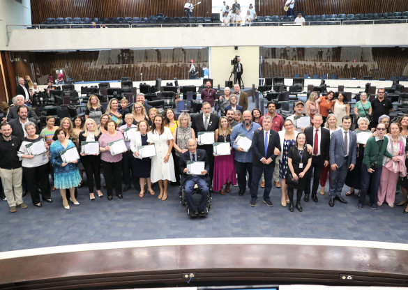 Assembleia homenageia destaques que contribuem com a causa da pessoa com deficiência