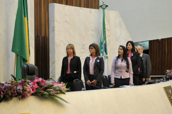 Sessão Solene marca encerramento da campanha do Outubro Rosa na Assembleia