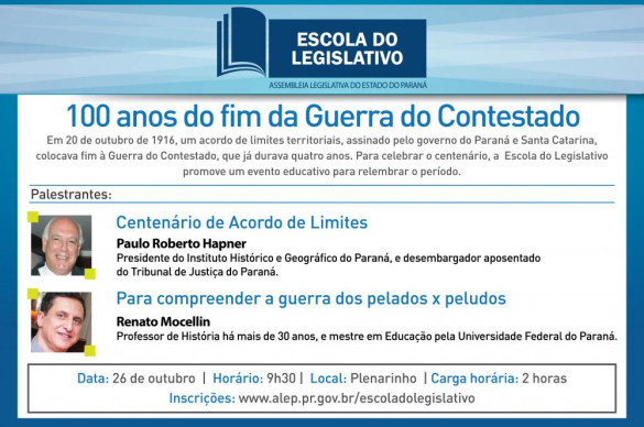 Acordo que marcou o fim da Guerra do Contestado completa 100 anos e será tema de palestras na Alep