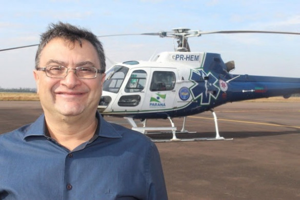 Serviço aeromédico, referência para São Paulo, já é legado no Paraná, diz Michele Caputo