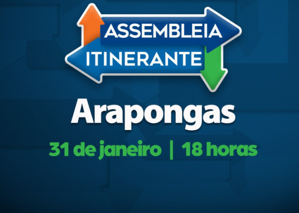 Assembleia Itinerante promove sessão especial em Arapongas nesta quarta-feira (31)