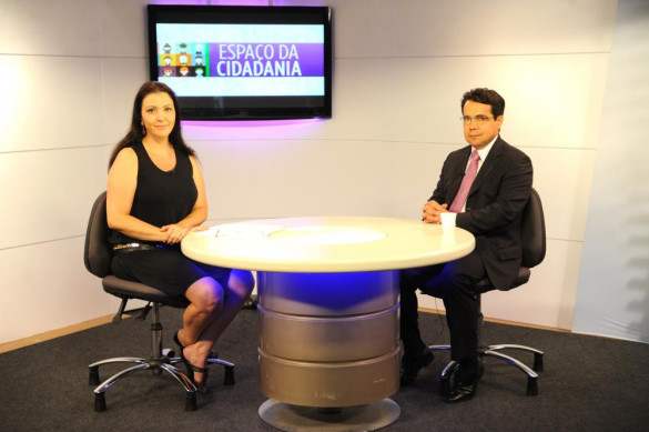 Procurador eleitoral Alessandro José Fernandes participa da gravação do programa "Espaço da Cidadania"