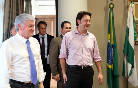 Secretário Ratinho Júnior visita a Assembleia