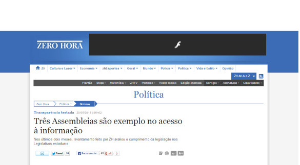 Assembleia do Paraná é uma das três mais transparentes do Brasil, segundo o jornal Zero Hora