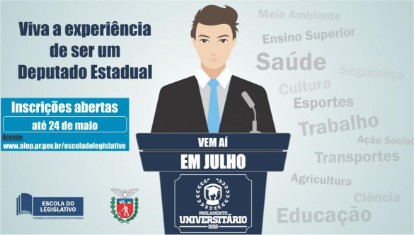 Acadêmicos do interior vão participar do Parlamento Universitário