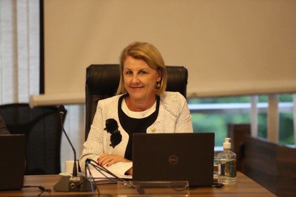 Deputada Márcia Huçulak (PSD) fala em Umuarama sobre como reforçar o SUS