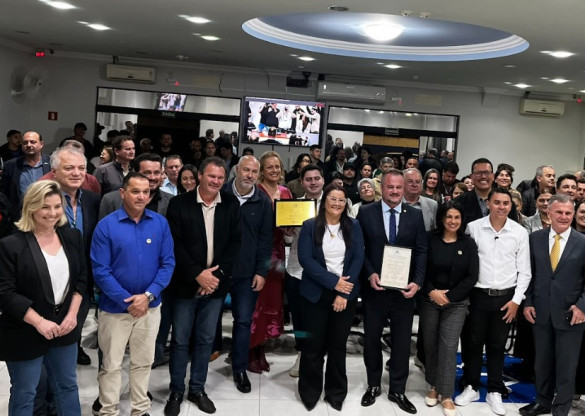 Deputado Alisson Wandscheer (SD) recebe o título de Cidadão Honorário de Fazenda Rio Grande