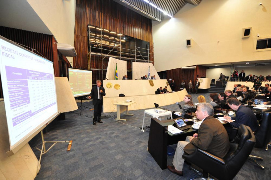 Audiência Pública para apresentação do 1º quadrimestre/2017 da SEFA - Secretaria de Estado da Fazenda pelo secretário Mauro Ricardo Machado Costa.