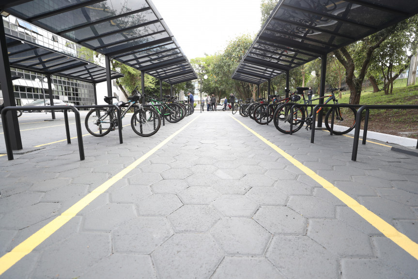 Bicicletário está entre uma das ações do Legislativo para incentivar a utilização do meio de transporte.