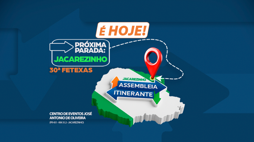 Assembleia Itinerante desembarca hoje (10) em Jacarezinho