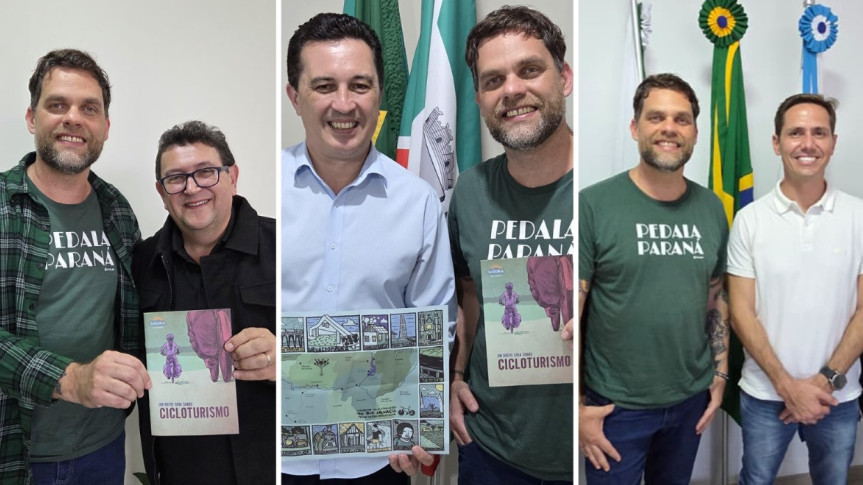 O deputado estadual Goura (PDT) se reuniu, nesta quarta-feira (20), com três prefeitos do Litoral Paranaense: Maurício Sense (Podemos) de Guaratuba, Rudão Gimenes (MDB) de Pontal do Paraná e Júnior Brindaroli de Morretes (PSD).