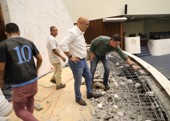 Assembleia Legislativa realiza obras no plenário