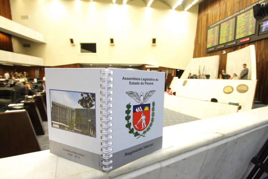 Regimento Interno da Assembleia Legislativa.
