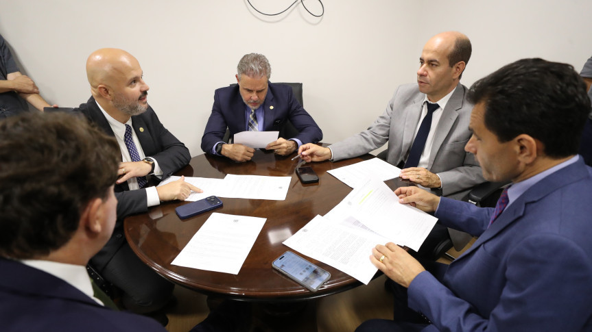 Reunião ocorreu após as sessões plenárias desta terça-feira (7).