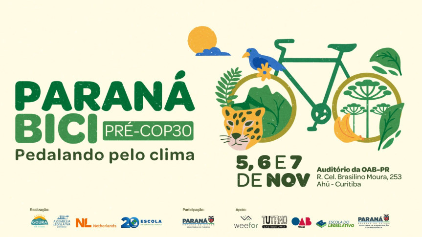 Deputado Goura (PDT) destaca realização do Seminário Paranaense de Ciclomobilidade e Cicloturismo – Paraná Bici Pré-COP30