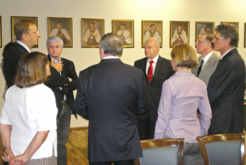 Visita à Universidade Médica da Polônia