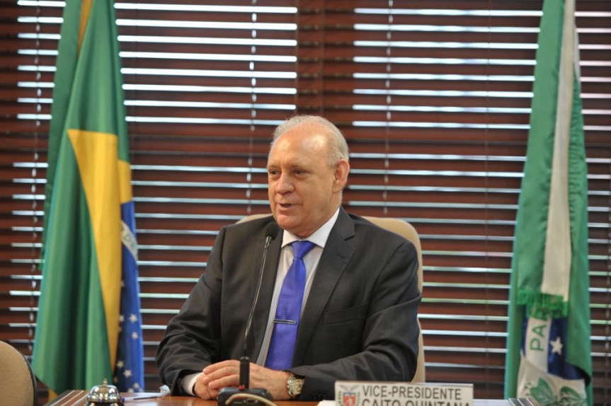 Deputado Ademar Traiano (PSDB) preside a reunião extraordinária da CCJ nesta quarta-feira (12).