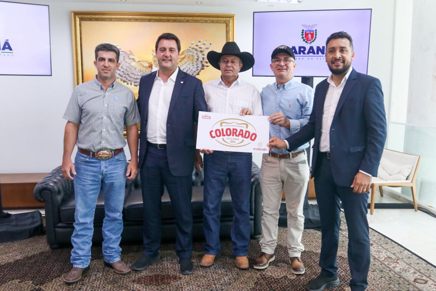 Acompanhado pelo presidente José Américo Sichieri, vice-presidente André Guandalini e tesoureiro Luciano Marcelo de Andrade, Adriano José destacou a importância deste evento para o calendário de rodeios no Paraná e no Brasil.