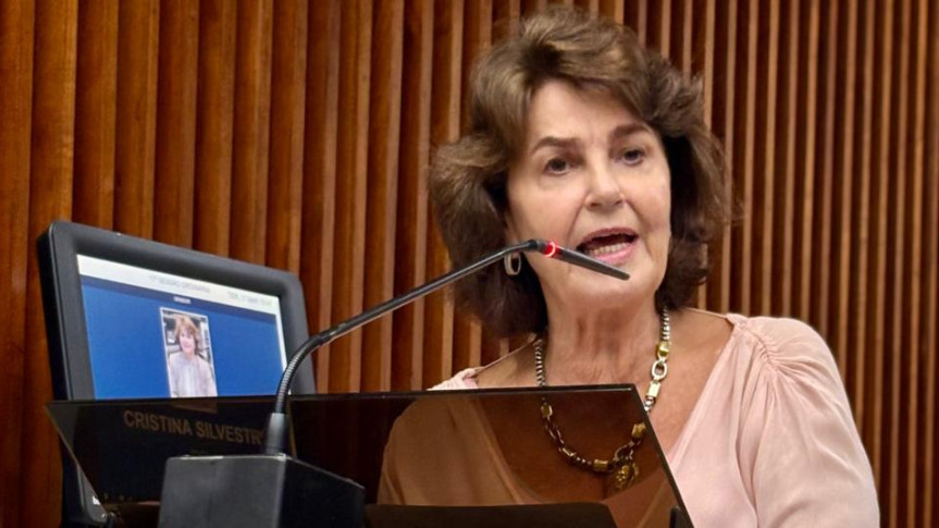 Deputada Cristina Silvestri (PP) criticou o serviço da Copel durante pronunciamento em Plenário,