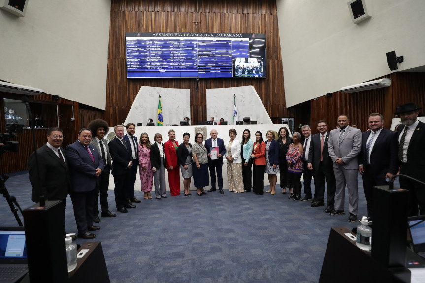 A apresentação ocorreu no início da sessão plenária desta terça-feira (6).