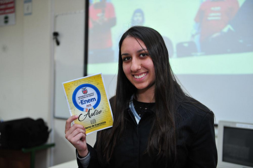 Estudante Ana Luiza Camargo.