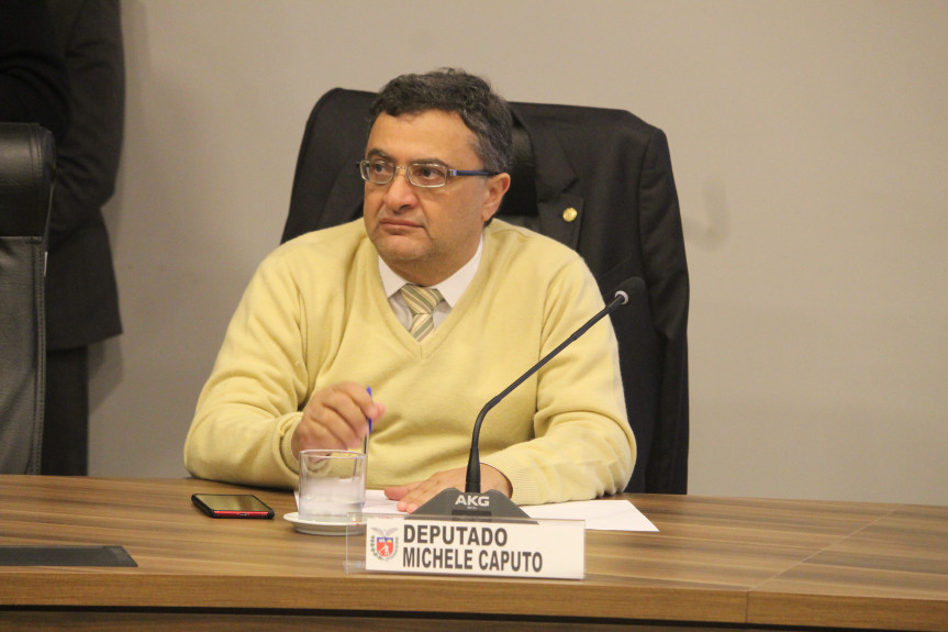 Deputado Michele Caputo (PSDB), coordenador da Frente Parlamentar do Coronavírus na Assembleia Legislativa do Paraná.